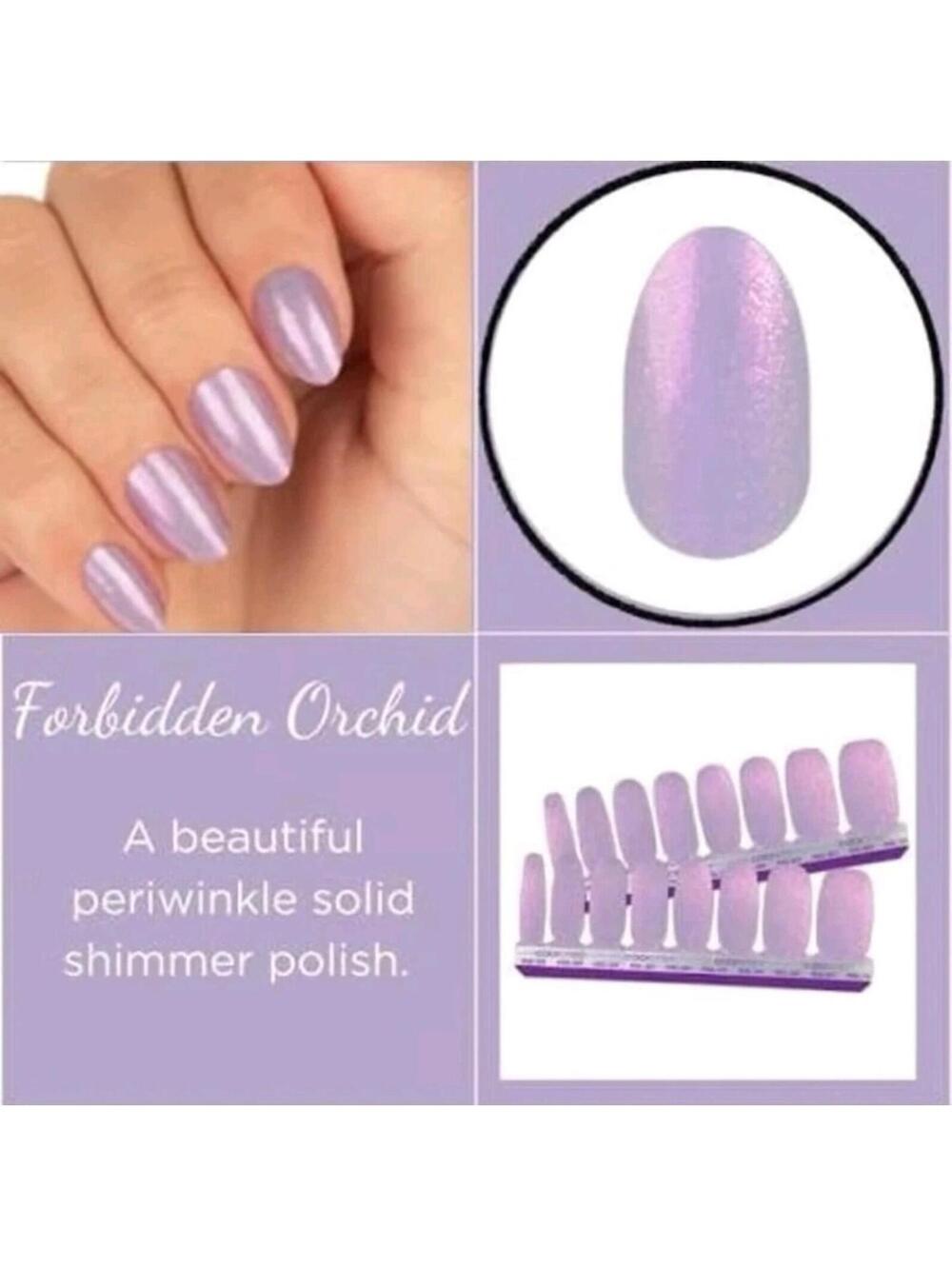 Color Street FORBIDDEN ORCHID Nail Polish Strips